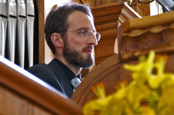 Konrad Klek an der romantischen Gohl-Orgel von Trogen AR