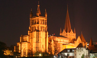 Die Kathedrale von Lausanne.