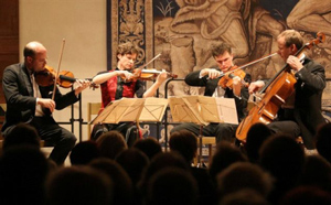 Das Mandelring Quartett anlsslich eines Konzertes in Dachau